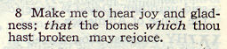 Example of Italics in the KJV